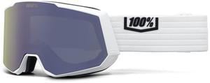 100 Percent Snowcraft XL Snow Goggles with Scratch and Impact-Resistant HiPER White Mirror Lens and HiPER Violet Mirror Lens (White)