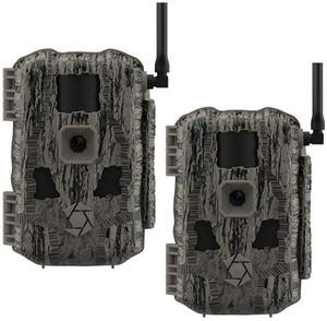 Stealth Cam Fusion MAX 2.0 36MP Weatherproof Cellular Wireless Trail Camera with 1080P Video Capture, Built-In GPS, and Dual Carrier Auto Connect (Brown, 2-Pack)
