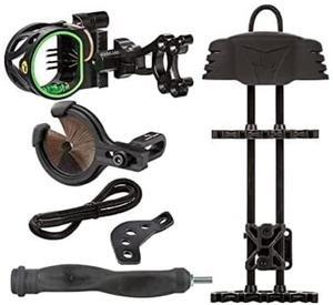 Trophy Ridge ASKS10 Joker Quiver Blitz Kit with Volt 5-Pin Sight, 6-Inch Static Stabilizer, and Kill Shot Whisker Biscuit (Black)