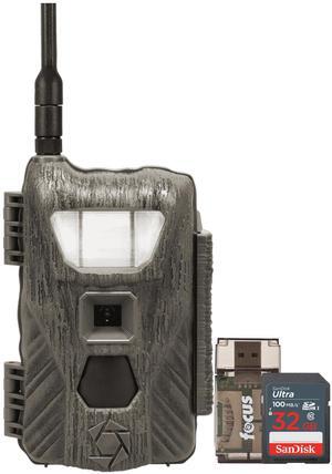 Stealth Cam Flashback 40MP White Flash Cellular Trail Camera with 32GB Memory Cards and Card Reader (3 Items)