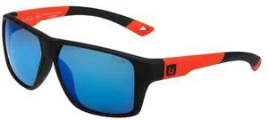Bolle Outdoor Sunglasses Black Red Frame, Hd Polarized Offshore Blue Lens