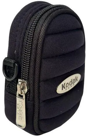 Kodak Gear Silverado P01 Small Pouch Micro Case with Weather-Resistant Design, Adjustable Shoulder Strap, and Belt Loop (Black)