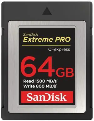 SanDisk 64GB Extreme PRO Type B CFexpress Card