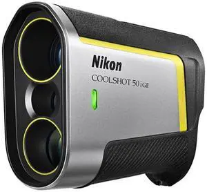 Nikon Coolshot 50i GII Golf Rangefinder with 6x Magnification, Built-In Magnetic Mount, and Rainproof Construction