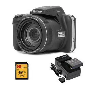PIXPRO AZ528 16MP Astro Zoom Digital Camera Bundle (Black) | Rechargeable Battery, 128GB SD Card, Charger Kit, 52x Optical, (3 items) PIXPRO AZ528 16MP Astro Zoom Digital Camera Bundle (Black) | Rechargeable Battery, 128GB SD Card, Charger Kit, 52x Optical, (3 items)