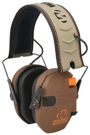Walkers Razor Slim Electronic Muff with Full-Range Speakers, Omnidirectional Microphones, and Sound Dampening Composite Housing (Wetlands LTD)
