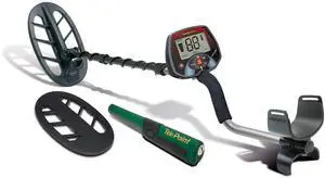 Teknetics Euro-Tek Pro Metal Detector with Tek-Point Pinpointer, 11-Inch DD Searchcoil, and Cover (Red)