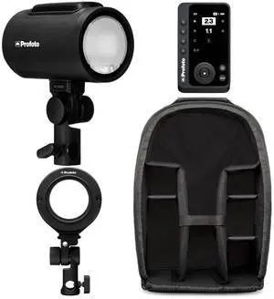 Profoto A2 Monolight Compact Photography Flash with TTL & HSS - Wireless Off-Camera Lighting - Bundle with Connect Pro for Nikon, Clic OCF Adapter II, Clic OCF Adapter II Sling Camera Bag (4 Items)