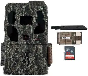 Browning Trail Cameras - Defender Wireless Pro Scout Max HD AI 46MP Trail Camera Bundle with 32GB Memory Card and Card Reader (3 Items)