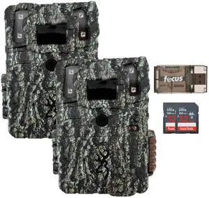 Browning Trail Cameras - Command Ops Elite 40MP (2-Pack) Bundle with 2 x 32GB Memory Card and Card Reader (5 Items)