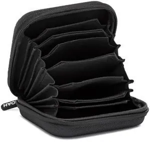 Koah Hard Shell Camera Filter Case - Lens Filter Case for 8 Filters - Protective Photography Filters Case Organizer with Inner Padded Design - Small Holder for Multiple 58mm 67mm 72mm 77mm 82mm 95mm