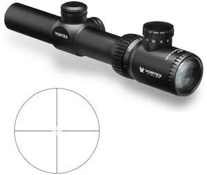 Vortex Optics Crossfire II 1-4x24 Second Focal Plane Riflescope - V-Brite Illuminated Reticle (MOA) , black