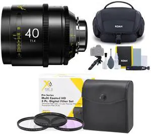 DZOFilm Arles 40mm T1.4 FF/VV Prime Cine Lens (ARRI PL) Bundle