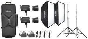 Godox Litemons LA300R RGB LED Video Light Kit with Smooth App Control and Bowens Mount Compatibility (Black)