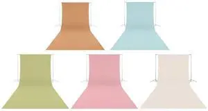 Westcott Wrinkle-Resistant 9' x 20' Backdrop for Photography Shoots, Group Portraits, & Photo Booths - Portable (Brown Sugar, Buttermilk White, Pastel Blue, Light Moss Green, Blush Pink) (5 Items)