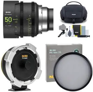NiSi ATHENA PRIME 50mm T1.9 Full-Frame Lens (PL Mount) Bundle
