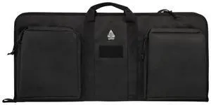 UTG 28-Inch Keep-It-Simple KIS Durable Water Resistant Polyester Gun Case with Two Zippered Front Pockets, Adjustable Shoulder Strap, and Wall Hanger Loop (Black)