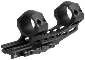 UTG ACCU-SYNC 30mm QR Picatinny Cantilever Mount with 50mm Offset and Ergonomically Dehorned Corners (High Profile, Matte Black)