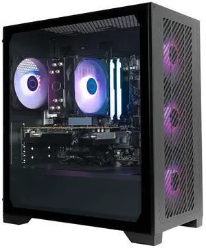 Cooler Master Elite Pro Micro ATX Gaming PC Ryzen 5 5600G RX 6600 32GB 1TB SSD