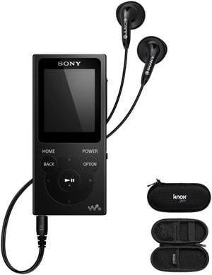 Sony NW-E394 Walkman 8GB Digital Audio Player (Black) with Hard Case