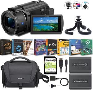 Sony FDR-AX43 4K UHD Handycam Camcorder Content Creator Bundle