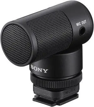 Sony Vlogger Shotgun Microphone with MI Shoe and 3.5mm Male-Female Audio Cable