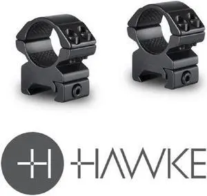 Hawke Sport Optics 22117 30mm Sport Optics Weaver Rails High, Black - 2 Piece