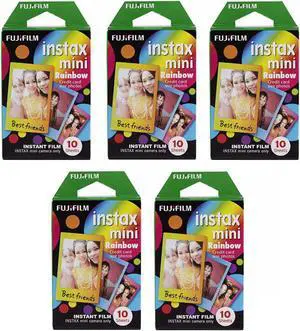 Fujifilm Instax Mini Instant Rainbow Film (50 Sheets)