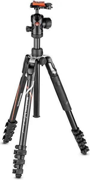 Manfrotto Befree Advanced Travel l Aluminum Tripod with 494 Ball Head (Lever Locks, Sony Alpha Edition) MKBFRLA-BHUS
