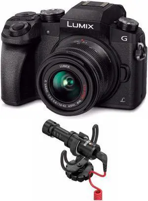 PANASONIC LUMIX G7 4K Mirrorless Camera with Rode VideoMicro
