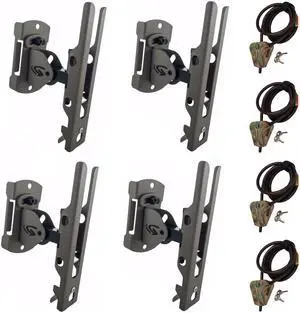 Cuddeback Genius Universal Trail Camera Mount and Cable Lock Kit (4-Pack)