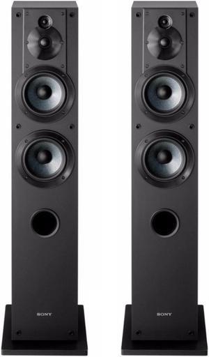 Sony SSCS3 Stereo Floor-Standing Speaker Pair Bundle (Black)