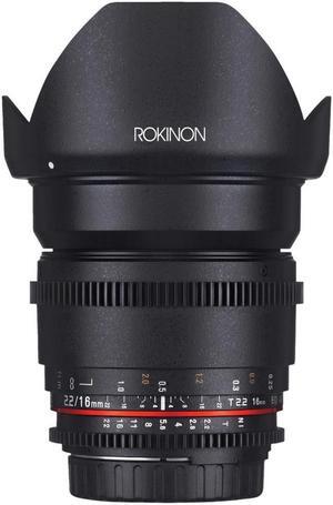 Rokinon DS16M-NEX 16mm T2.2 Cine Wide Angle Lens for Sony  E-Mount Cameras