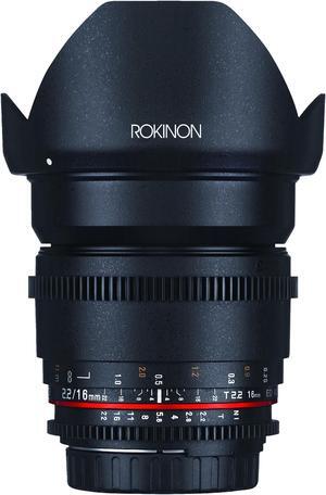 Rokinon DS16M-MFT 16mm T2.2 Cine Wide Angle Lens for Olympus and Panasonic Micro Four Thirds