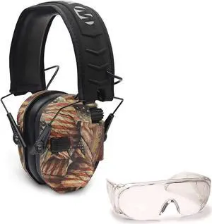 Walker’s Razor Slim Electronic Muff (American Flag) and OTG Shooting Glasses Kit
