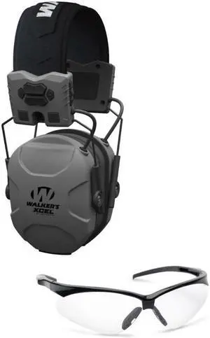 Walker's XCEL Digital Electronic Muff (Voice Clarity/Bluetooth) & Glasses Kit