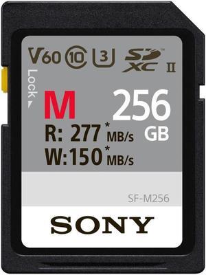 Sony 256GB V60 UHS-II M-Series Memory Card (Read 277 MB/s Write 150 MB/s)