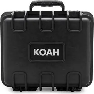 Koah Weatherproof Hard Case with Customizable Foam (10 x 9 x 7 Inch)