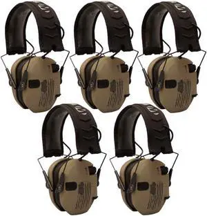 Walkers Razor Shooting Muffs (Distressed Flag) 5-Pack