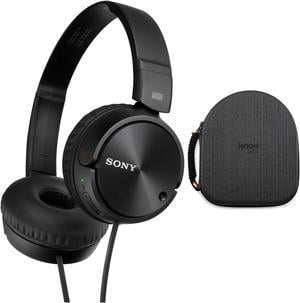 Sony MDRZX110NC Noise Cancelling Headphones with Knox Gear EVA Headphone Case