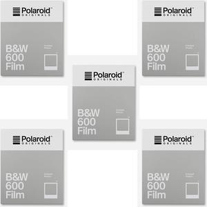 Polaroid Originals B&W 600 Instant Camera Film (8 Exposures/Pack of 5)
