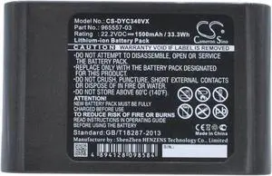 Battery for Dyson Vacuum DC31 Animal DC34 DC35 DC44 DC45 SV DC56 TypeB 202932-02
