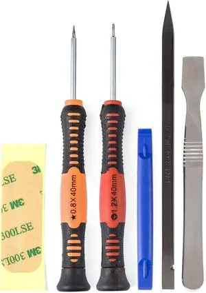 6 Pcs Tool Kit for all iPad models - Includes Pentelobe Screwdriver & Tweezer