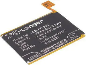 Battery for Apple iPod Touch 5 5th Gen 616-0621 A1421 LIS1495APPCC MP3 1000mAh