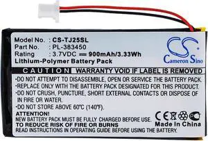 Battery for Sony Clie PEG-TJ25 PEG-TJ35 PL-383450 Pocket PC PDA CS-TJ25SL 900mAh