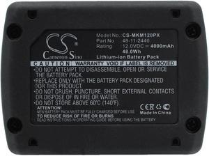 Battery for Milwaukee M12 48-11-2402 48-11-2412 48112440 48-11-2440 4932430065