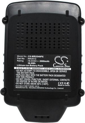 Battery for Rockwell RS2323 RK2859 RK2800 RD2871 RW9351.1 WA3551.1 18.0v 2000mAh