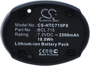Battery for Hitachi Koki WH7DL BCL 715 Power Tool CS-HTC715PX 7.2v 2500mAh
