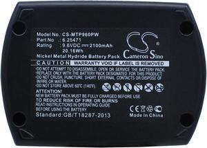 Battery for Metabo BS KSA SB BSP 9.6 6.25471 6.31775 ME974 ME-974 9.6v 2100mAh