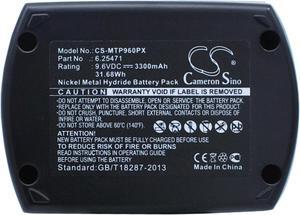 Battery for Metabo SBT SBP BSZ 9.6 6.31728 6.31746 6.31775 ME-974 9.6v 3300mAh